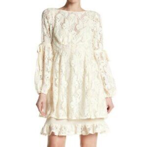 Free People OB725148 Long Sleeve Ruby Lace Dress S